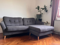 Dvosed s počivalnikom - sive barve