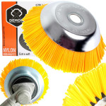 Univ. disk najlonske krtače za kosilnice in obrez. trave 200×25,4mm