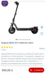 Segway MAX G3 E električni skiro novo zapakiran