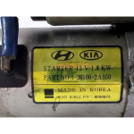 36100-2A950 MOTORINO AVVIAMENTO HYUNDAI TUCSON 1.7 D 85KW 6M 5P (2016)
