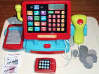 Otroška trgovska blagajna s kalkulatorjem in LCD zaslonom