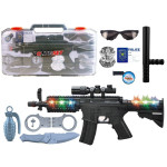 Set policijske puške 47cm v kovčku s svetlobni in zvočni efekti