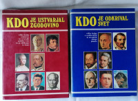 KDO JE ODKRIVAL SVET, KDO JE USTVARJAL ZGODOVINO dve knjigi