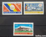 30 let republike - Romunija 1977 - Mi 3481/3483 - žigosane (Rafl01)