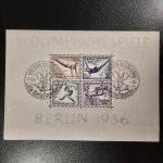 5 žigosanih blokcov nemški rajh 1936 1937