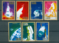 Ajman 1971 vesolje Apollo 16 serija MNH**