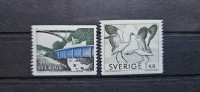 akvadukt, žerjavi - Švedska 1968 -Mi 599/600 A -serija, čiste (Rafl01)