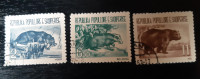 Albanija, 1961 - celotna žig. serija - gozdne živali