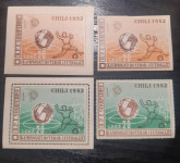 Albanija - Čile 1962  šport, nogomet - BLOK BL. 11, 12,…