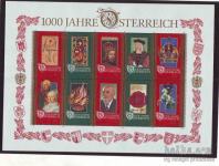 AVSTRIJA - 1000 LET AUSTRIJE - blok12** - (msmk)