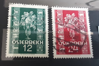 AVSTRIJA 1938 žigosani znamki