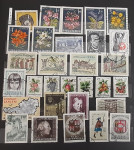 AVSTRIJA 1966  Lot 30 različnih žigosanih znamk