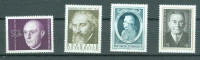 Avstrija 1974 osebnosti II 4 sam. znamke MNH**