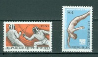 Avstrija 1974 šport 2 sam. znamki MNH**