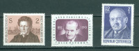 Avstrija 1975 osebnosti 3 sam. znamke MNH**