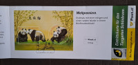 Avstrija 2003, favna, živali, panda, medved - okrogla znamka