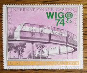 Avstrija WIG 1974 vinjeta železnica vlak lokomotiva ** (max)