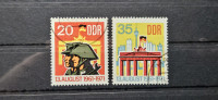 Berlinski zid - DDR 1971 - Mi 1691/1692 - serija, žigosane (Rafl01)