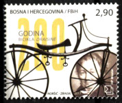 BIH MOSTAR 2017 KOLO DRAISINE ** Mi 457 ** znamka (HV-119)