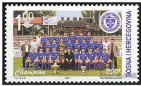 Bosna in Hercegovina 2001- NK Željeznićar 2001 nežigosana znamka