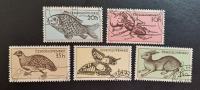 ČEŠKOSLOVAŠKA 1955  celotna serija favna, živali, ptice, insketi, ribe