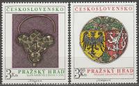 Češkoslovaška 1975 Grad Praga grbi nežigosani znamki
