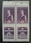 Danska 1939 – kompleten list iz zveščiča 13, rdeči križ