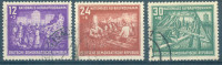 DDR, GRADBENIŠTVO,ŽIGOSANE ZNAMKE IZ SERIJE , 1953,DEAN 1953