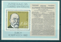 DDR, OBLETNICA,ROBERT KOCH, ČISTE ZNAMKE ,1982 ,DEAN 1953