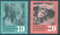 DDR, UMETNOST,ČISTE ZNAMKE ,19758,DEAN 1953