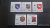 deželni grbi - Nemčija 1993 - Mi 1660/1664 - serija, čiste (Rafl01)