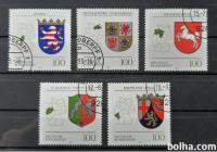 deželni grbi - Nemčija 1993 - Mi 1660/1664- serija, žigosane (Rafl01)