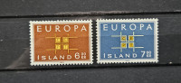 Evropa, CEPT - Islandija 1963 - Mi 373/374 - serija, čiste (Rafl01)