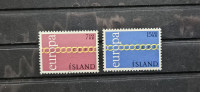 Evropa, CEPT - Islandija 1971 - Mi 451/452 - serija, čiste (Rafl01)