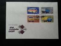 FDC - avtomobili - DDR 1982 - Mi 2744/2749 (2 kosa) (Rafl01)