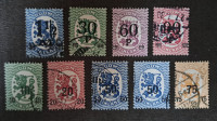 Finska 1919/21, 2 x celotna žigosana serija