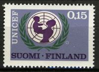 FINSKA 1966 OZN UNICEF ORGANIZACIJE ** Mi 617 ** znamka (77)