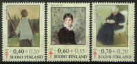FINSKA 1975 TUBERKULOZA UMETNOST SLIKARSTVO * Mi 771/773 serija (17)