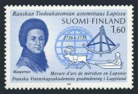 FINSKA 1986 MAUPERTIUS MATEMATIKA OSEBNOSTI ** Mi 1002 ** znamka (14)