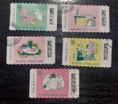 Finska 2025, celotna žigosana serija Momini, risanke