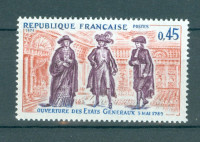 Francija 1971 osebnosti iz francoske zgodovine sam. znamka MNH**