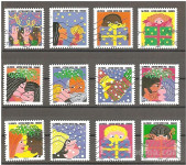 FRANCIJA 2015 Novo leto samolepilne žig. znamke komplet