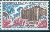 FRANCIJA, ČISTE ZNAMKE,BASTILJA 1971 DEAN 1953