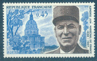 FRANCIJA, ČISTE ZNAMKE,GENERAL JUIN 1970,DEAN 1953