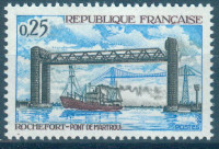FRANCIJA, ČISTE ZNAMKE,MOST 1968,DEAN 1953