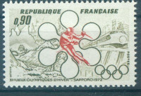 FRANCIJA, ČISTE ZNAMKE,SAPORO 1972,DEAN 1953