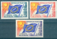 FRANCIJA, ČISTE ZNAMKE,SVET EUROPE 1965,DEAN 1953