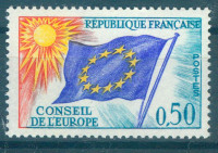 FRANCIJA, ČISTE ZNAMKE,SVET EUROPE1971,DEAN 1953