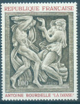 FRANCIJA, ČISTE ZNAMKE,UMETNOST 1968,DEAN 1953