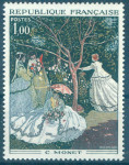 FRANCIJA, ČISTE ZNAMKE,UMETNOST 1972,DEAN 1953